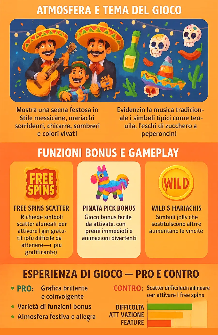 5 Mariachis slot Conclusione