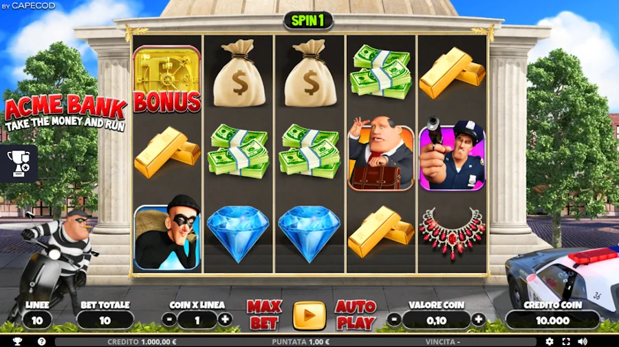 Simboli della slot Acme Bank