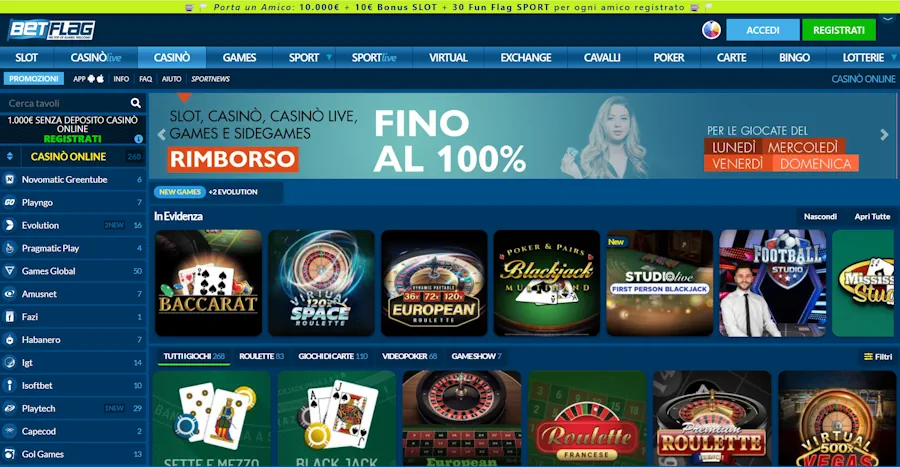 Betflag Casinò - Scelta Leader