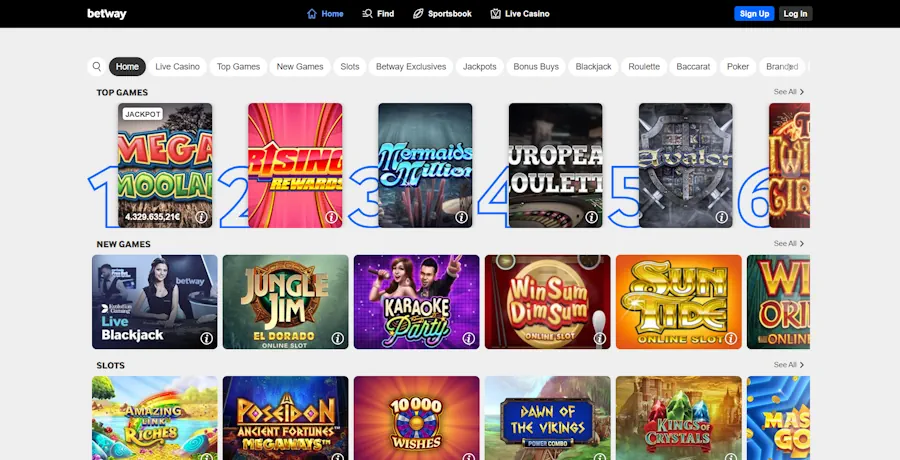 Betway Casinò - Analisi di Casinò Consolidato