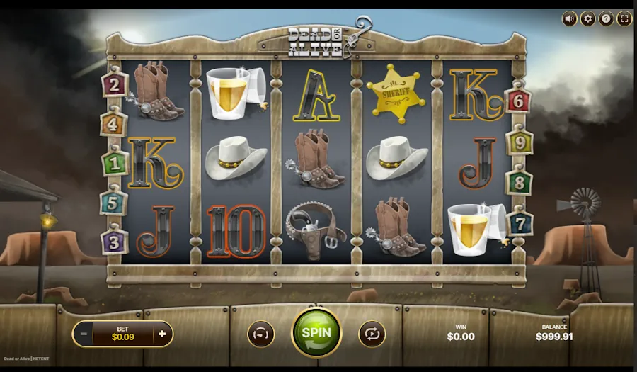 Dead or Alive (Netent): Panoramica
