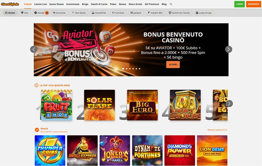Gioco Digitale Casinò - Scelta Leader Mastercard 2025
