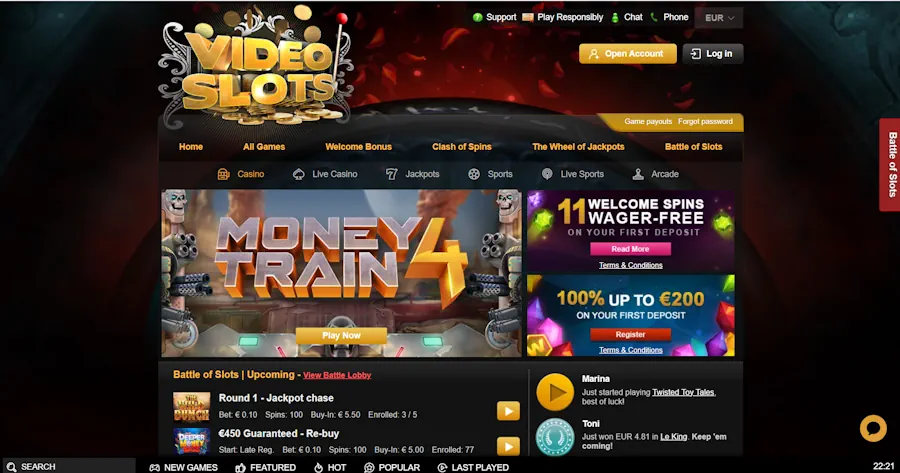 Videoslots Casinò - Analisi di Casinò Consolidato