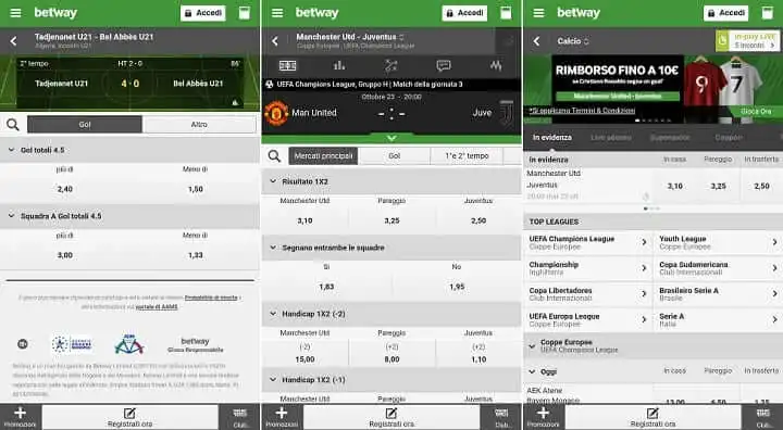 Betway app mobile scommesse Betway app mobile scommesse