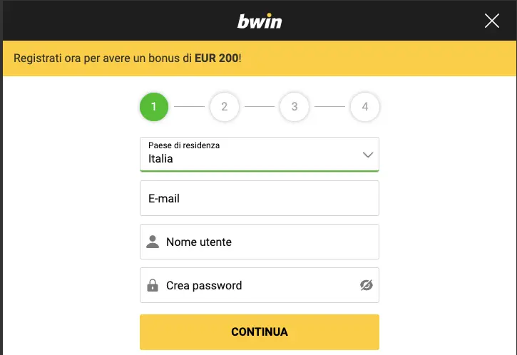 BwinCasinò registrati