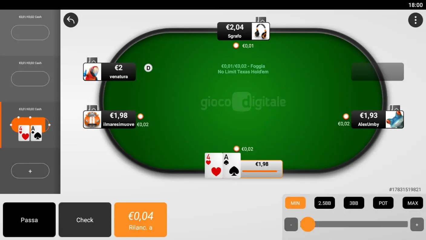 Gioco Digitale Poker Tavolo Gioco Digitale Poker Tavolo