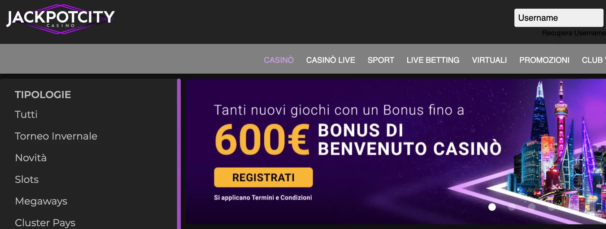 Jackpotcitycasino online