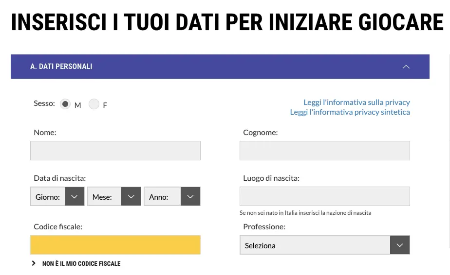 Lottomatica registrati Lottomatica registrati