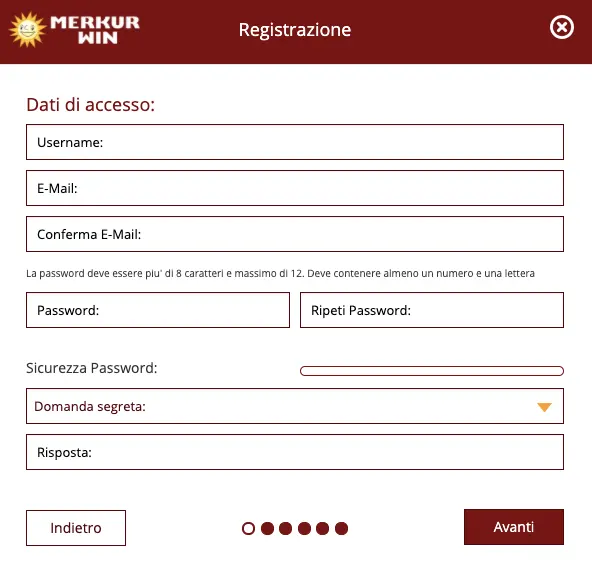 Merkurwin registrazione Merkurwin registrazione