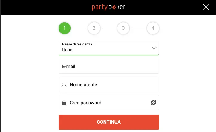 Party Poker Registrazione Party Poker Registrazione