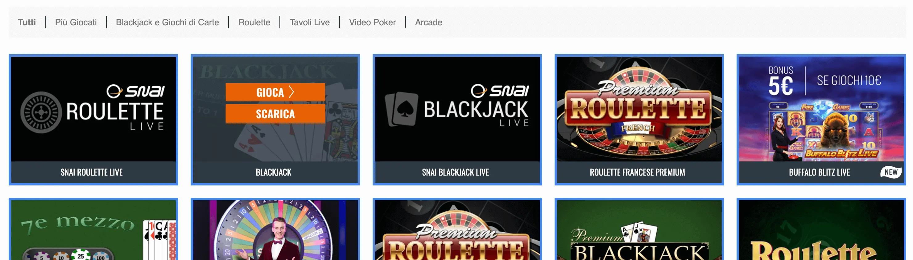 snai casino piattaforma
