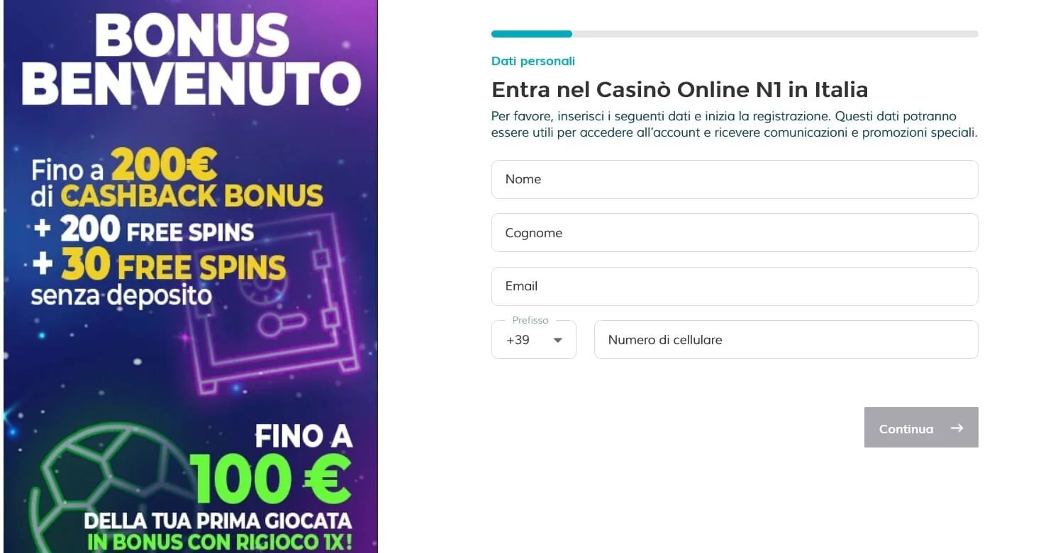 starcasino Registrati ora