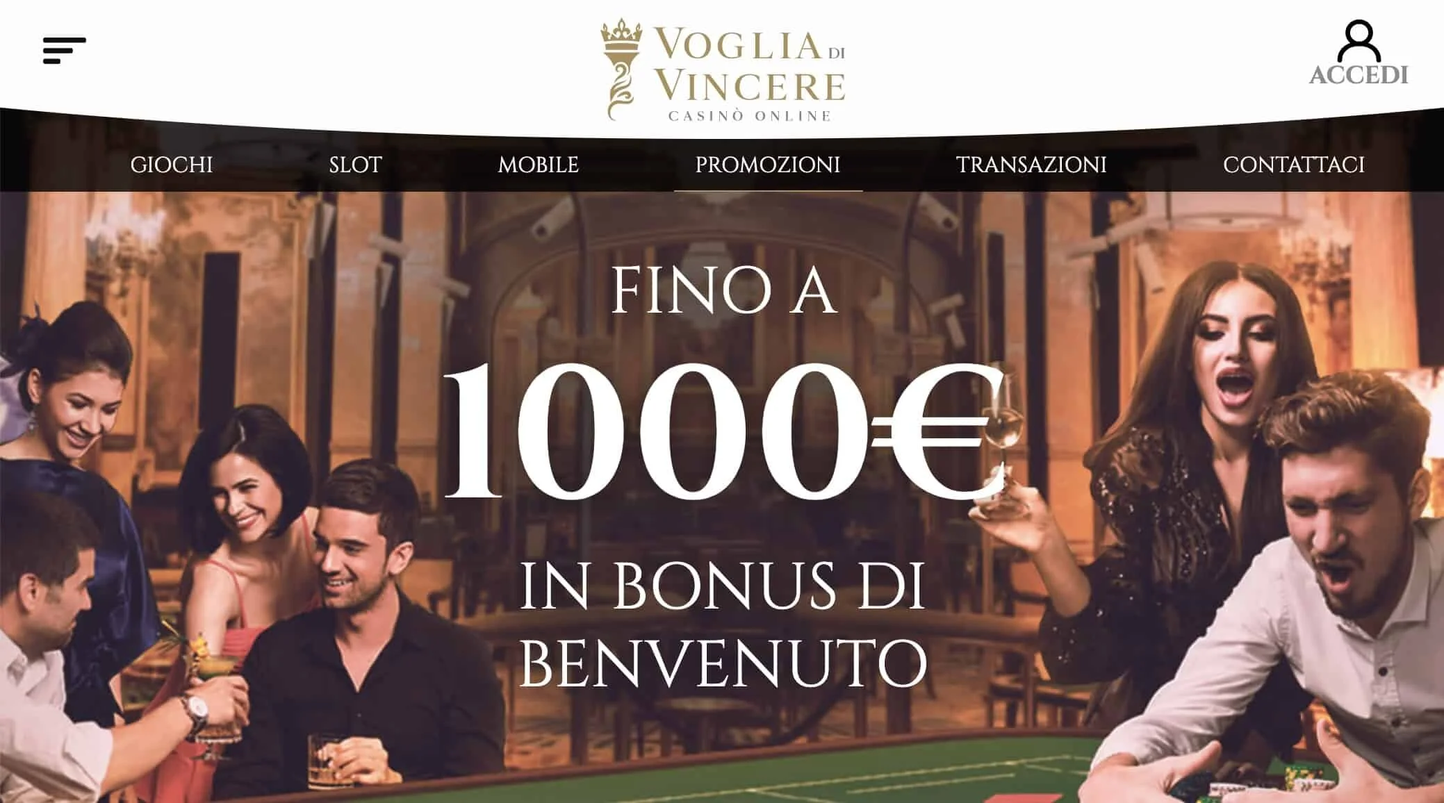 voglia di vincere homepage casino