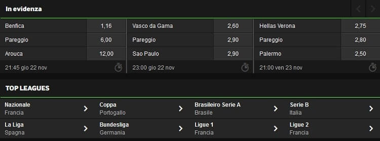 betway scommesse calcio