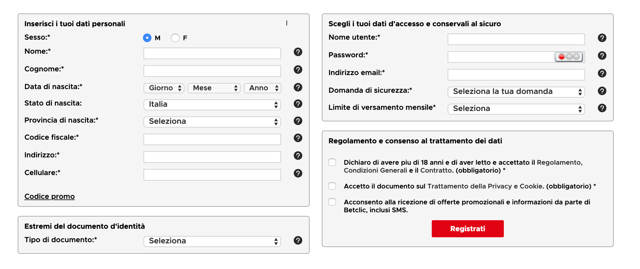 betclic registrazione