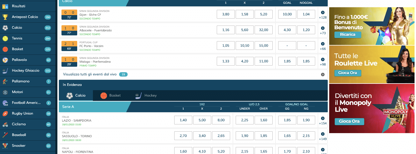 starcasino scommesse