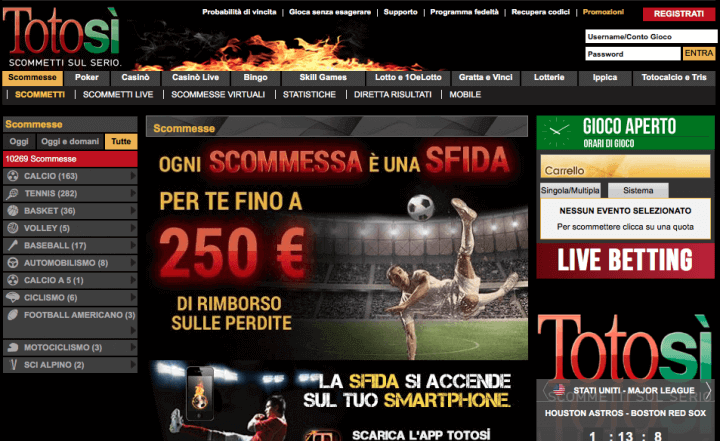 TotoSì 7 totosi homepage