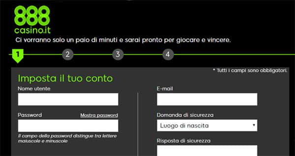 888casino registrazione