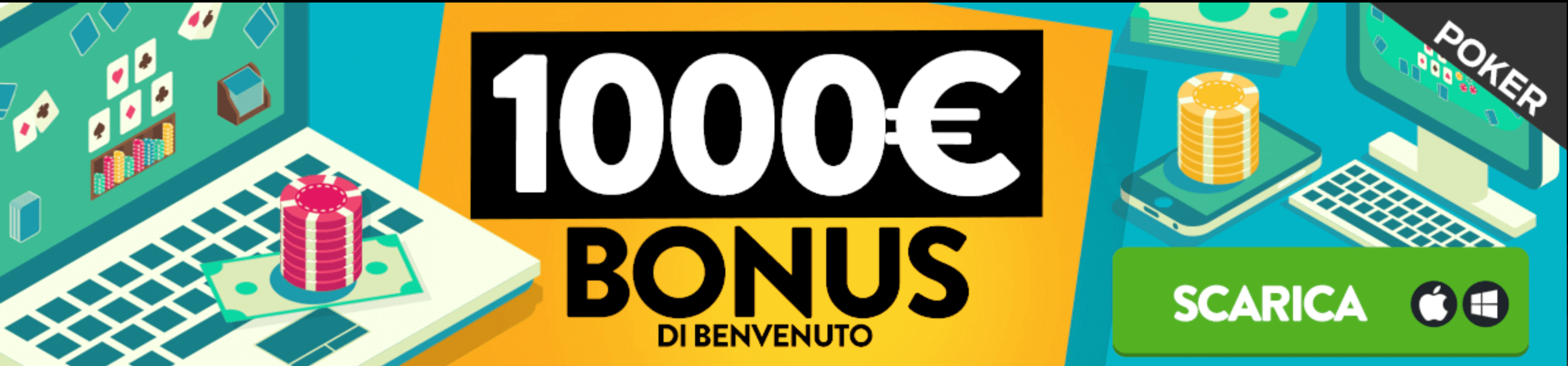 planetwin365 poker bonus benvenuto