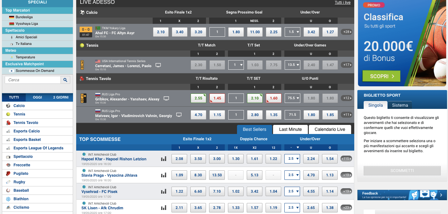 Sisal scommesse