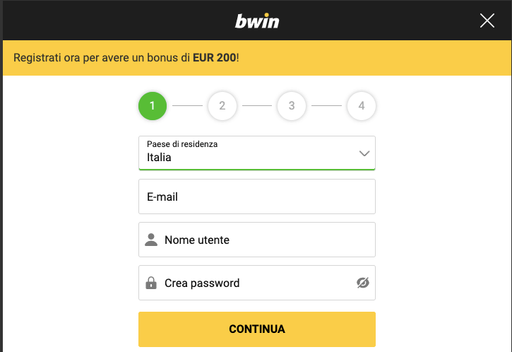 BwinCasinò registrati