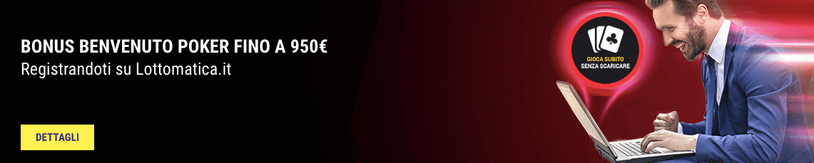 Lottomatica Poker welcome bonus