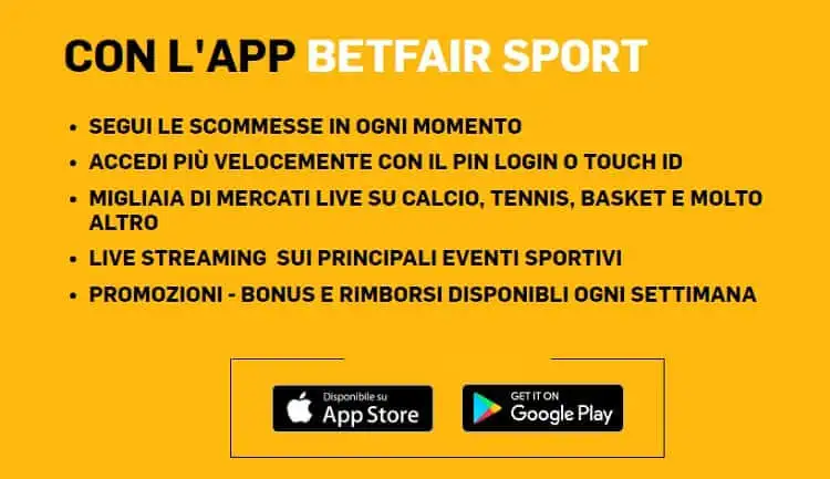 scaricare app betfair